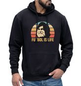 Futbol Is Life Hoodie Retro Vintage Footballer Soccer Gift Unisex Football jumper